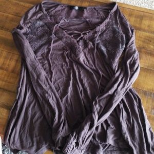 Purple top from The Buckle